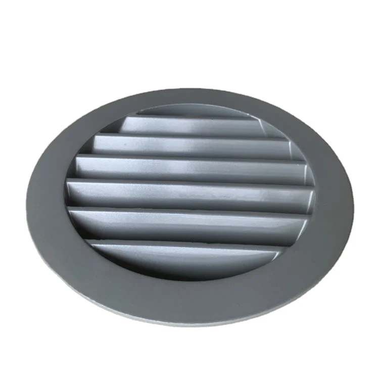 Hvac system Round External Aluminium Louvered Vent