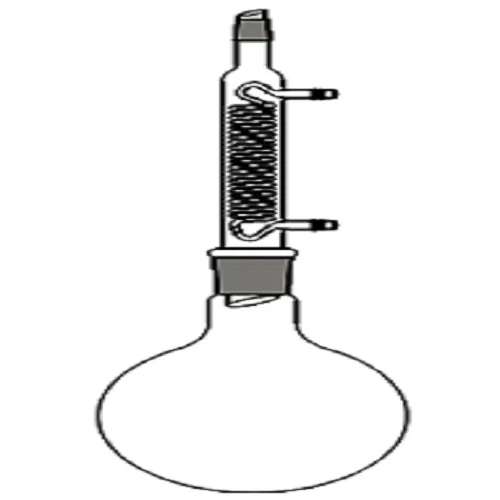 Wholesale Price Glass Reflux Assembly Comprises of Round Bottom Flask 1000 ml and Reversible Coil Condenser Round Flask for Lab