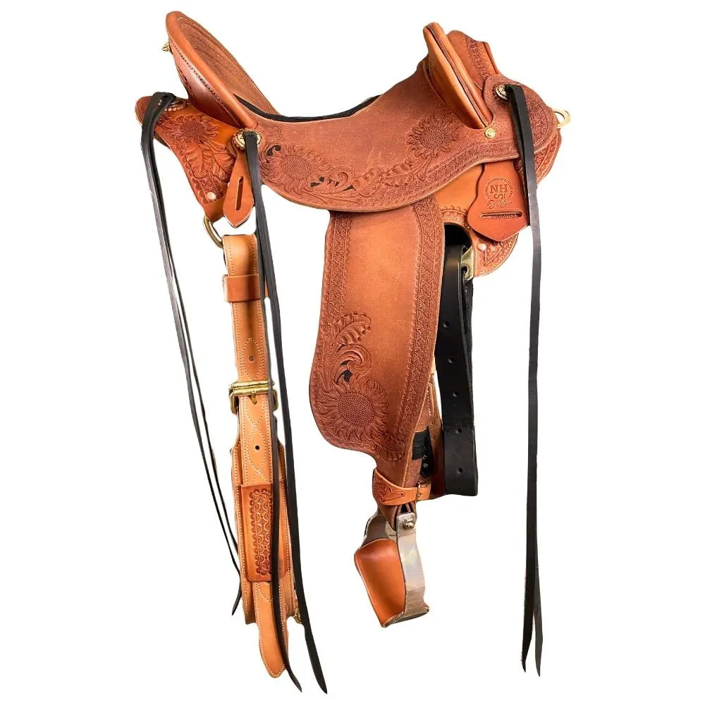 Professional Durable Leather All Purpose English Jumping Racing Riding Equestrian Saddle