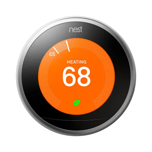 Free Shipping Google Nest Learning Thermostat (3rd Generation, Stainless Steel)