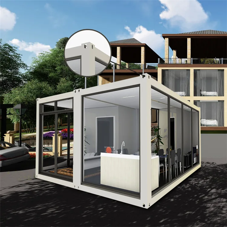 China Foldable House Prefab Produces Flatpack House  Home Kits Modular Prefabricated   Sunrooms Glass Houses Prefabricated