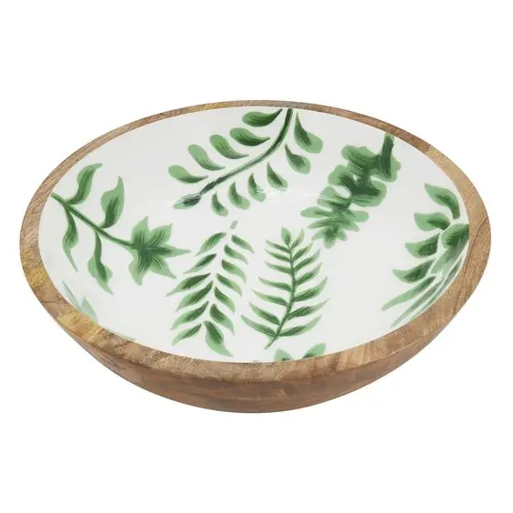 Premium Handmade Natural Mango Wood Bowls Wooden Home Decorative Table Bowl With Holes for Food