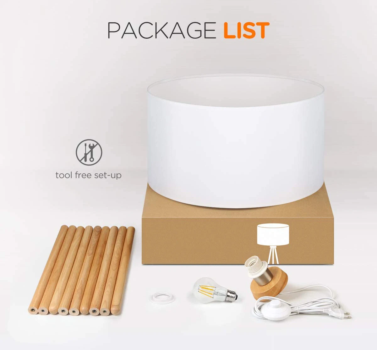 EEA simple design nordic standing tripod floor lamps living room bedroom modern wood floor lamp