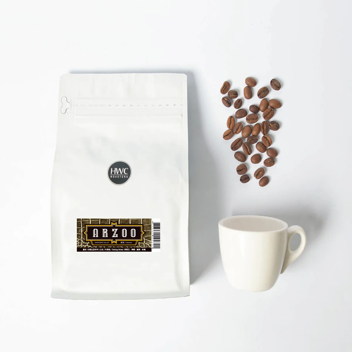 
 Жареные кофейные зерна, произведенные в Эфиопии  