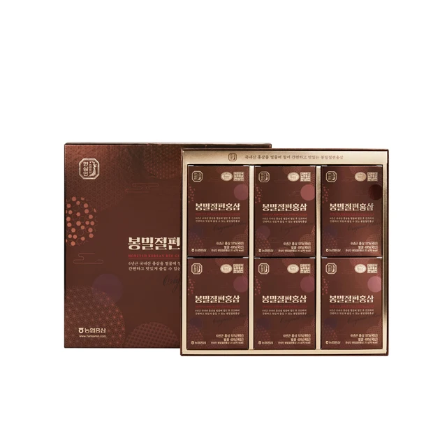 
Korean Nonghyup HANSAMIN 6 Years Red Panax Ginseng Roots Honeyed Slices 20g * 6 Packs 