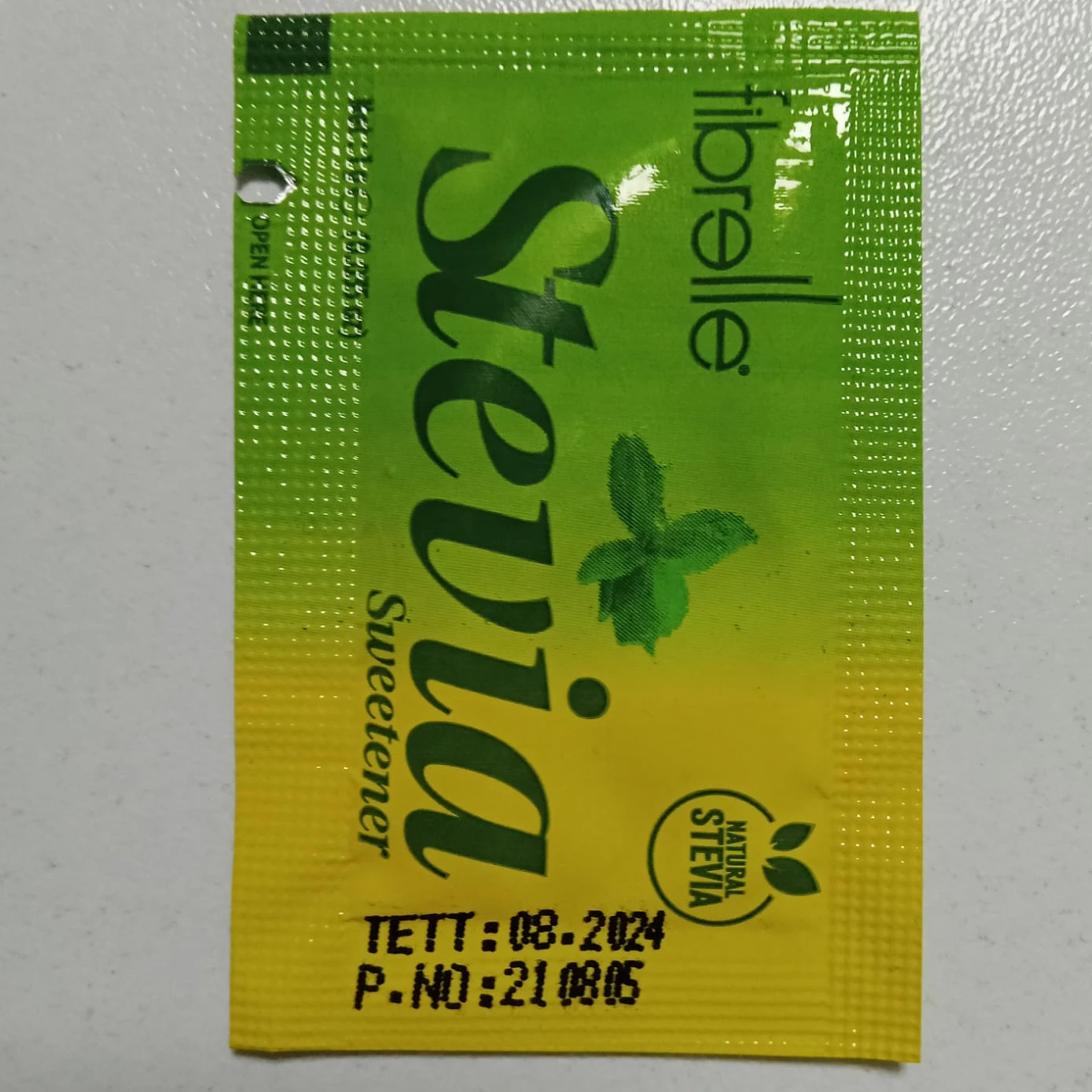 Brand-new Sweetener -Fibrelle Sachet with Stevia & Sucralose Wholesale Product Low Glisemic Indice 1 gr 50 pcs