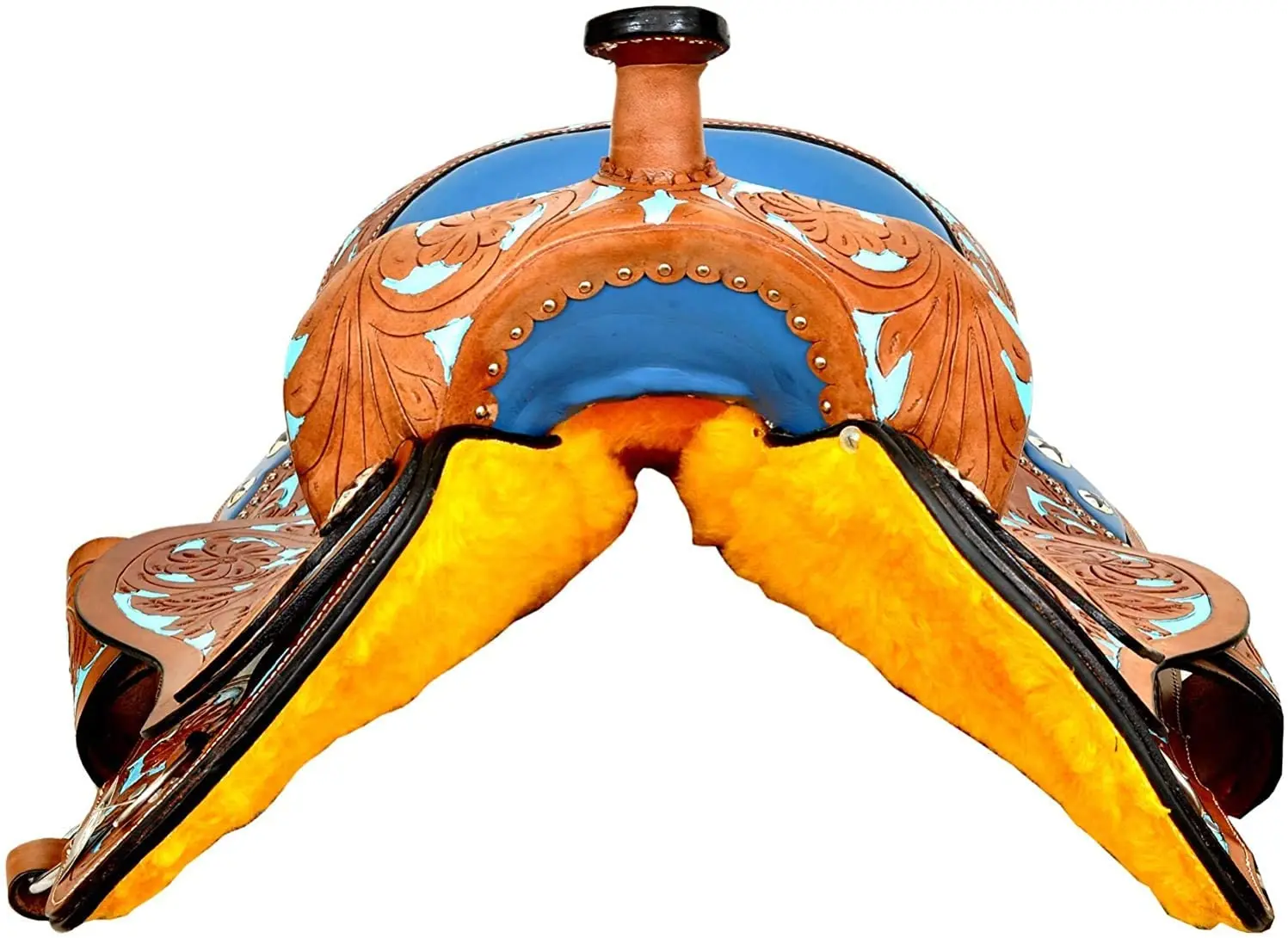 Open Store Durable 12-18 Inch Genuine Leather Western Horse Saddles Premium Quality Fly Veil and Headstall Tack English Seat