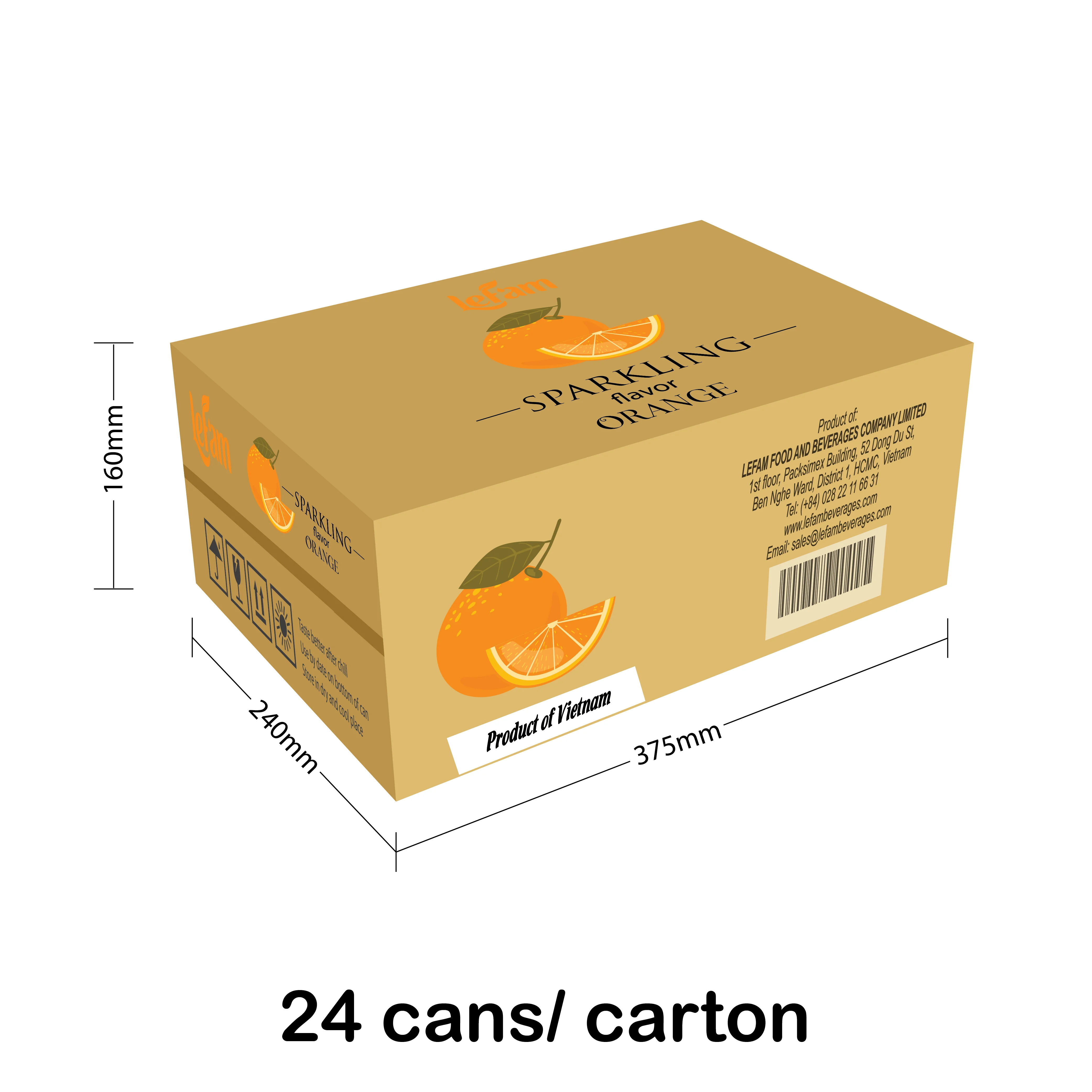 330ml sleek can Manufacturing ODM Mango Fruit Juice Carbonated OEM/ODM Carton 24 pieces Vietnamese best materials Top Products