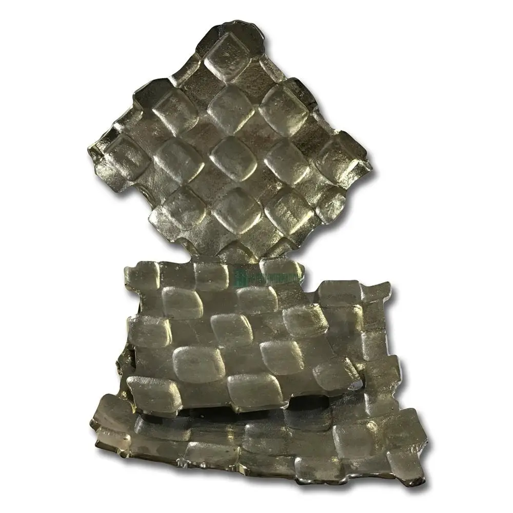 Wholesale Square Designer Metal Dishes - Aluminum - Polished - Silver - Manufacturer - Elegant - Bulk - Serving Dish Plates