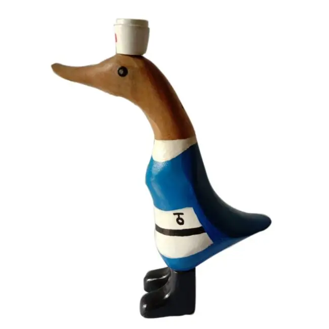 
Nurse Duck Bamboo Beautiful Hand Carved Duck Bamboo Ornament handmade with love by skilled artisans 