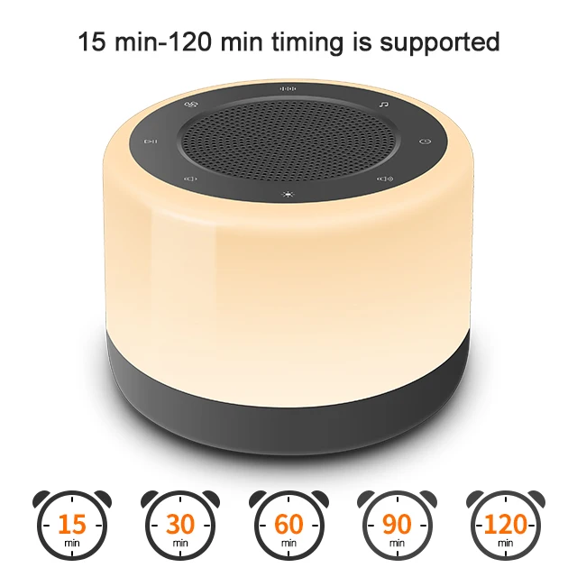 LED lights Sleep Therapy Soothing Natural Sounds Sleep Machine sleep aid white noise sound machine for both baby and adults