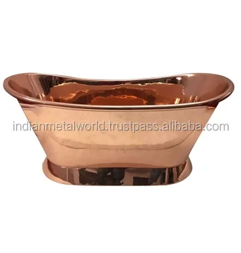 Shinny Finished Copper Bath
