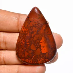 Gorgeous Top Grade Quality 100% Natural Rainbow Jasper Pear Shape Cabochon Loose Gemstone For Making Jewelry 66.5 Ct. 47X33X6 mm