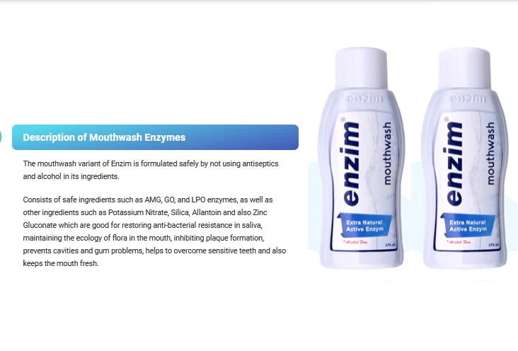 Оптовая продажа, ополаскиватель для полости рта с энзимом, личная гигиена полости рта 275 мл для предотвращения полости рта и проблем с деснами