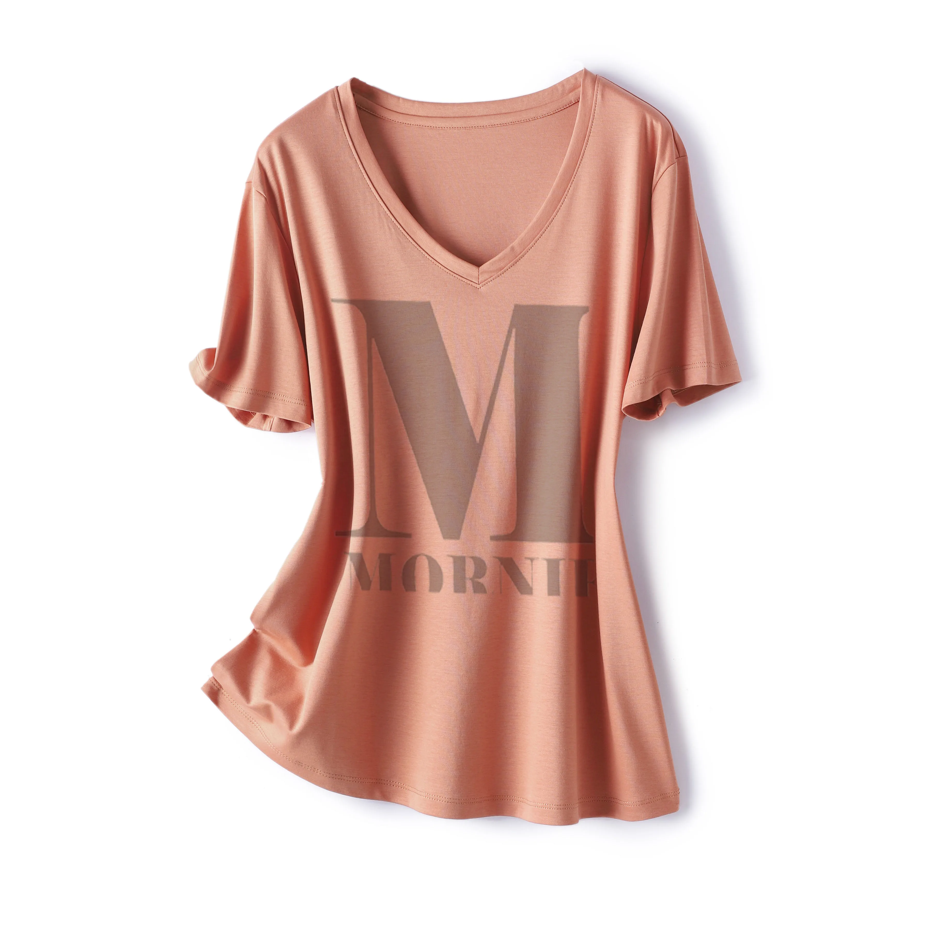 
2021 manufacturers direct sales high quality loose real silk T-shirt for women 1 buyer 