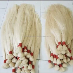 human hair, double drawn, 8'-30', bleach the 613 color