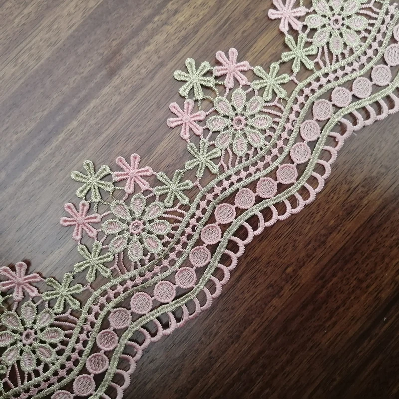 Waved Flower Lace Trim 100% Polyester Lace Ribbon Trim Embroidery 10 cm Lace Border Fabric