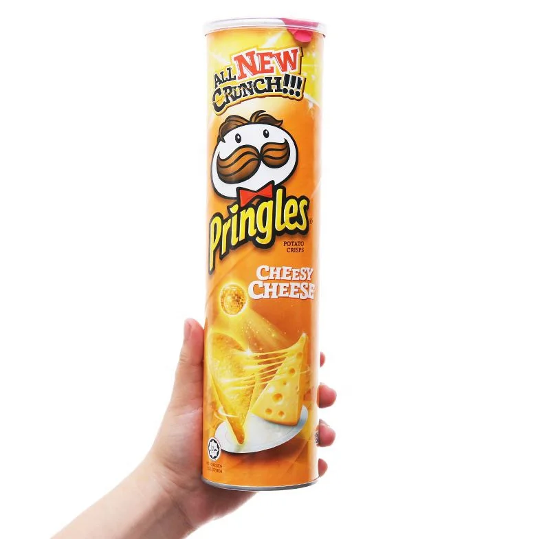 PRINGLES POTATO CRISPS CHEESY CHEESE 147G