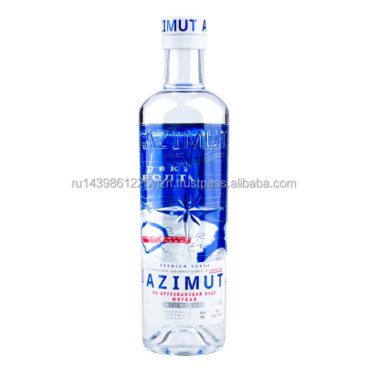 Premium vodka with artasian water delicate balanced taste original glass bottle factory price, vodka bottles