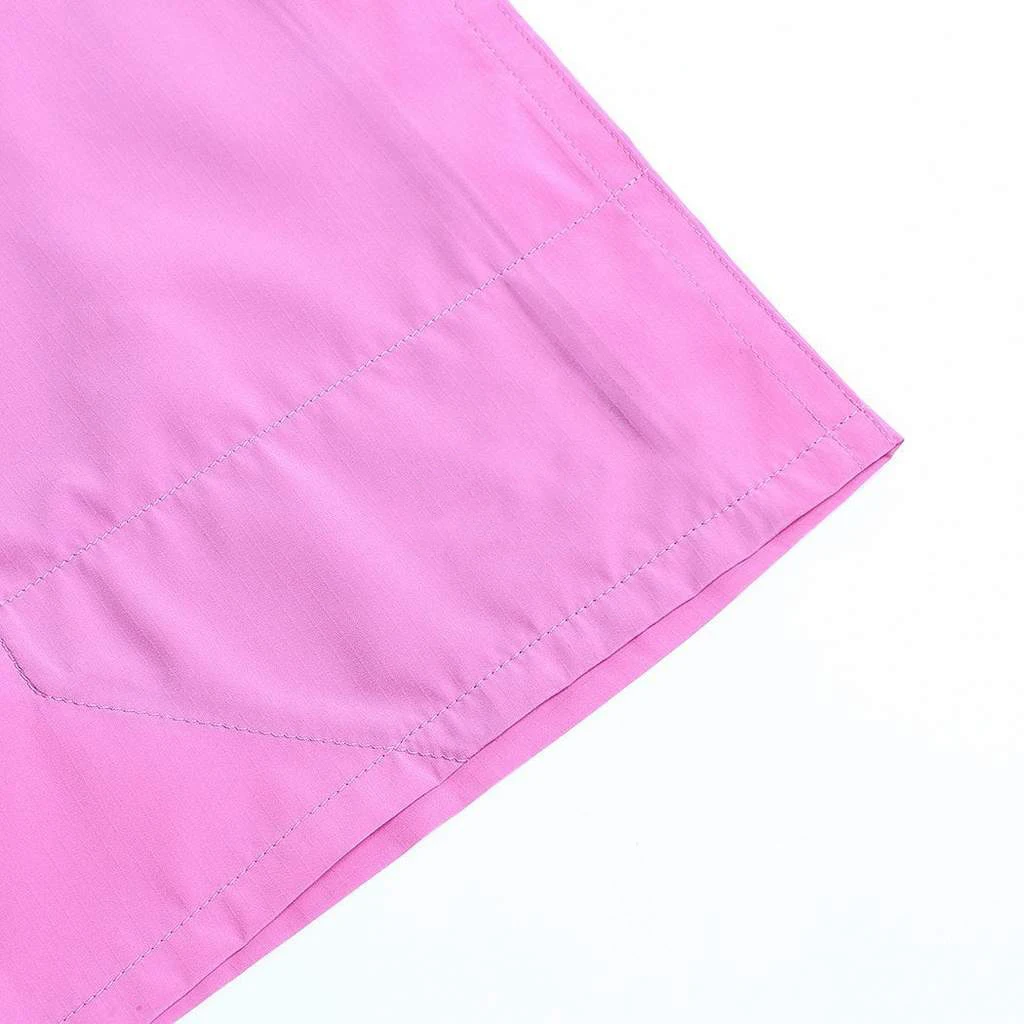 Women Solidi Pink Color Custom Private Label Solid Black Women Summer Plain Short