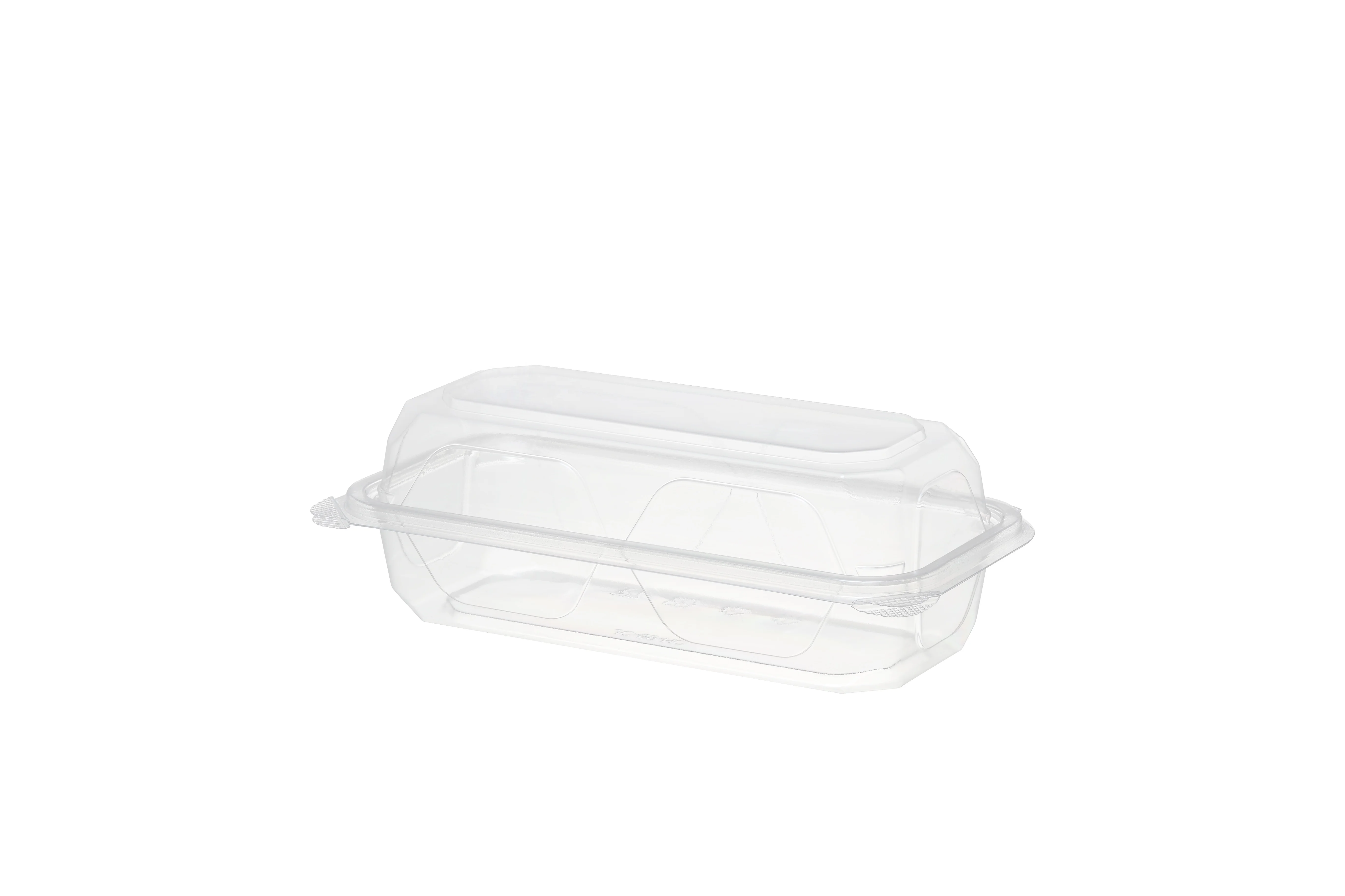 
Concise design disposable plastic food containers Clear PET Hinged Blister Tray 
