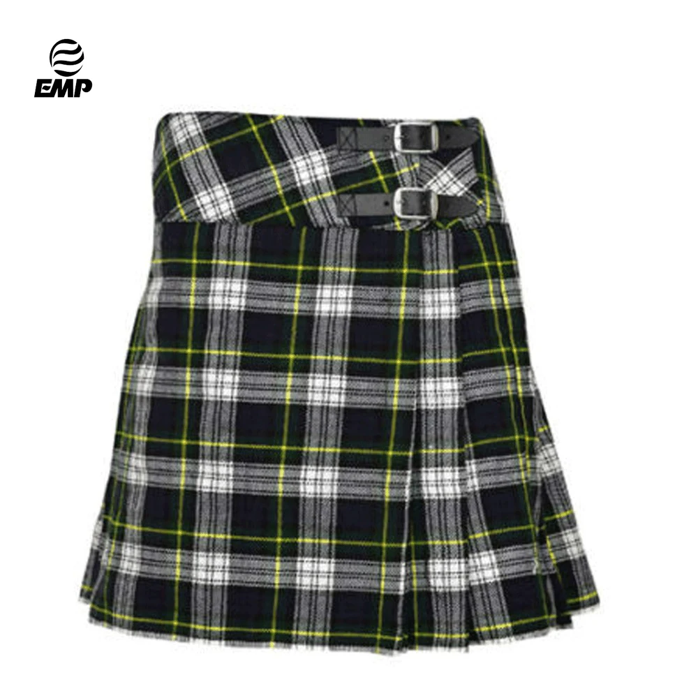 Кожаный LimeGreen utility kilt для
