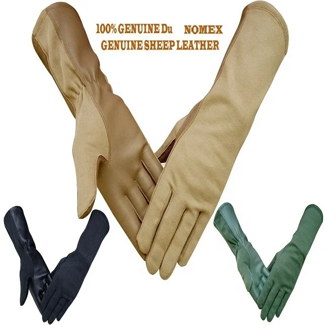 Лучшие армейские перчатки ВВС/перчатки авиатора Nomex/перчатки пилота с длинными манжетами для защиты от огня