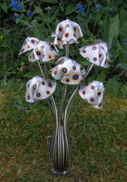 Изготовленный На Заказ Металл абстракция Деревянный Гриб скульптура для украшения сада приготовления пищи на воздухе декоративно-прикладного искусства гриб вакуумно