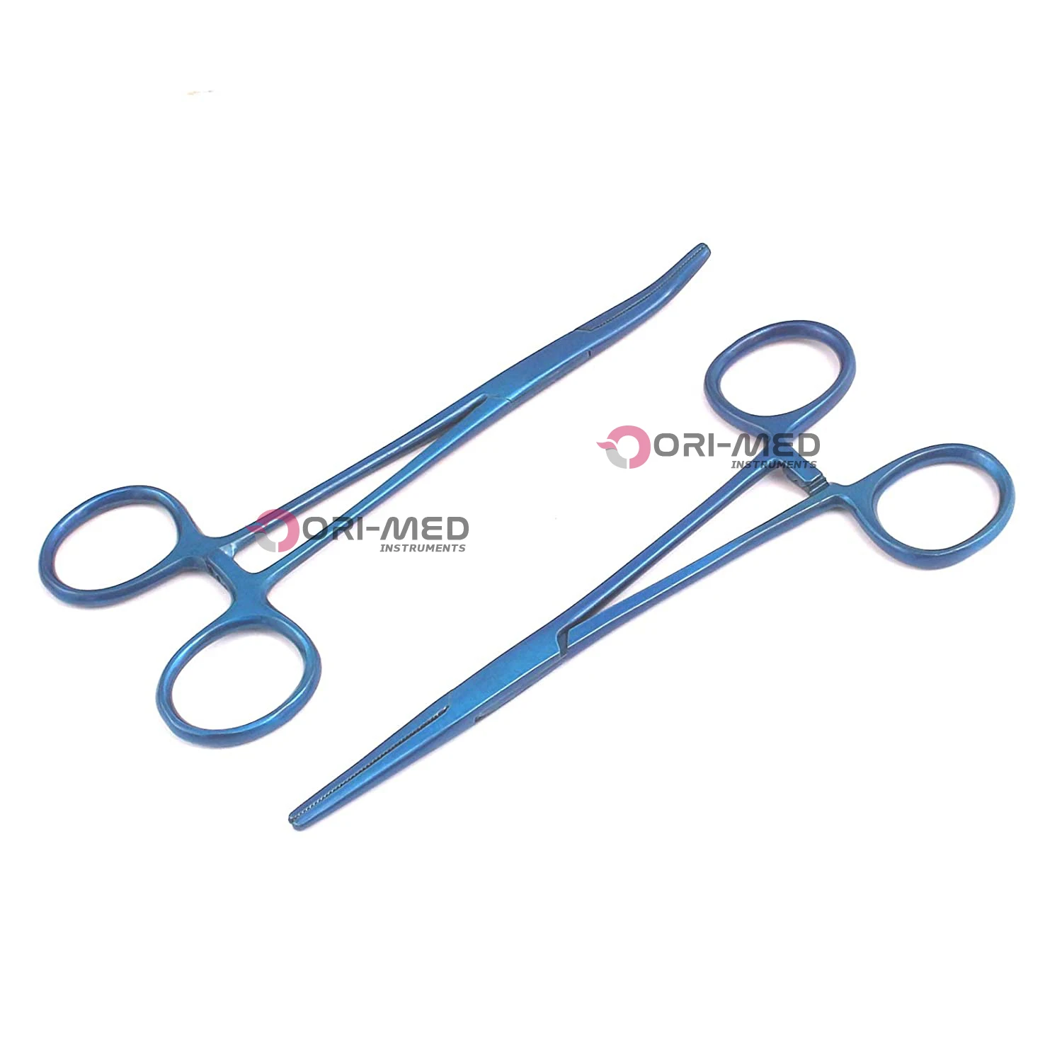 Black Color Coated Set of 4 German Grade Stainless Nurses Doctor Lister Bandage Scissors Hemostat Forceps Straight Curved