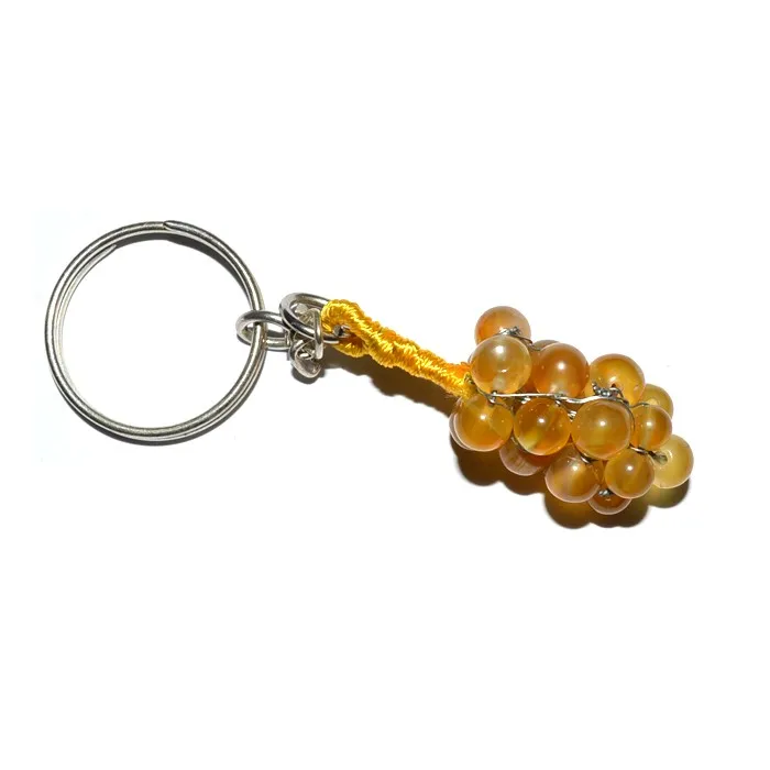 Yellow Agate Round Keychain | Yellow Agate Round Keychain Online | Yellow Agate Round Keychain for Sale