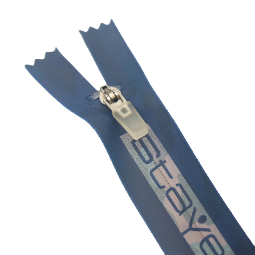 Пользовательский логотип № 3, водонепроницаемая лента с принтом, полузастежка-слайдер на молнии