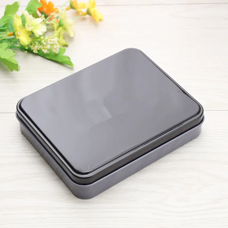 Упаковочная коробка для бумажника, прямоугольная жестяная коробка, жестяная коробка для шоколада
