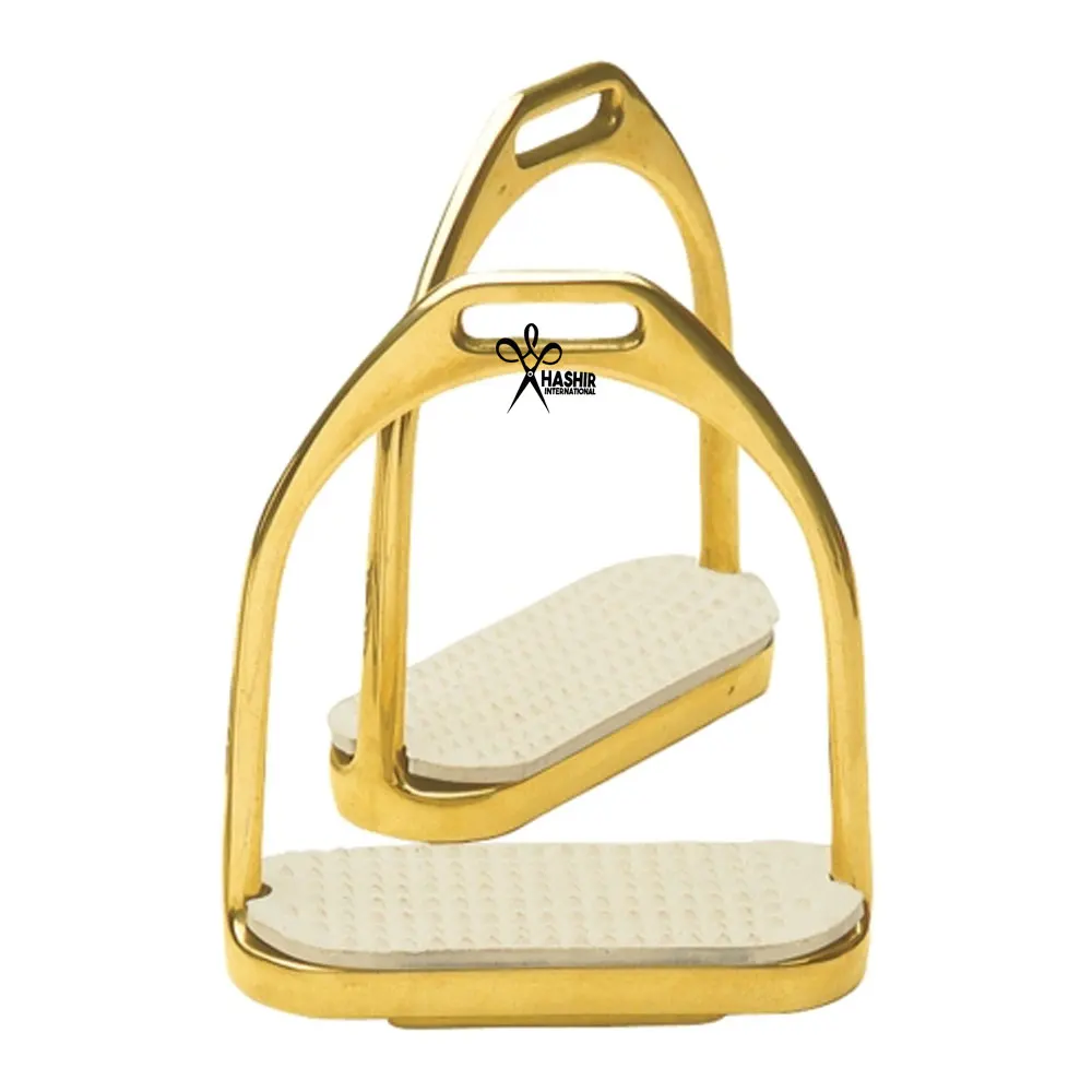 2022 Stirrup Metallic Gold Color Stirrups Horse Riding Stirrup For Sale Online