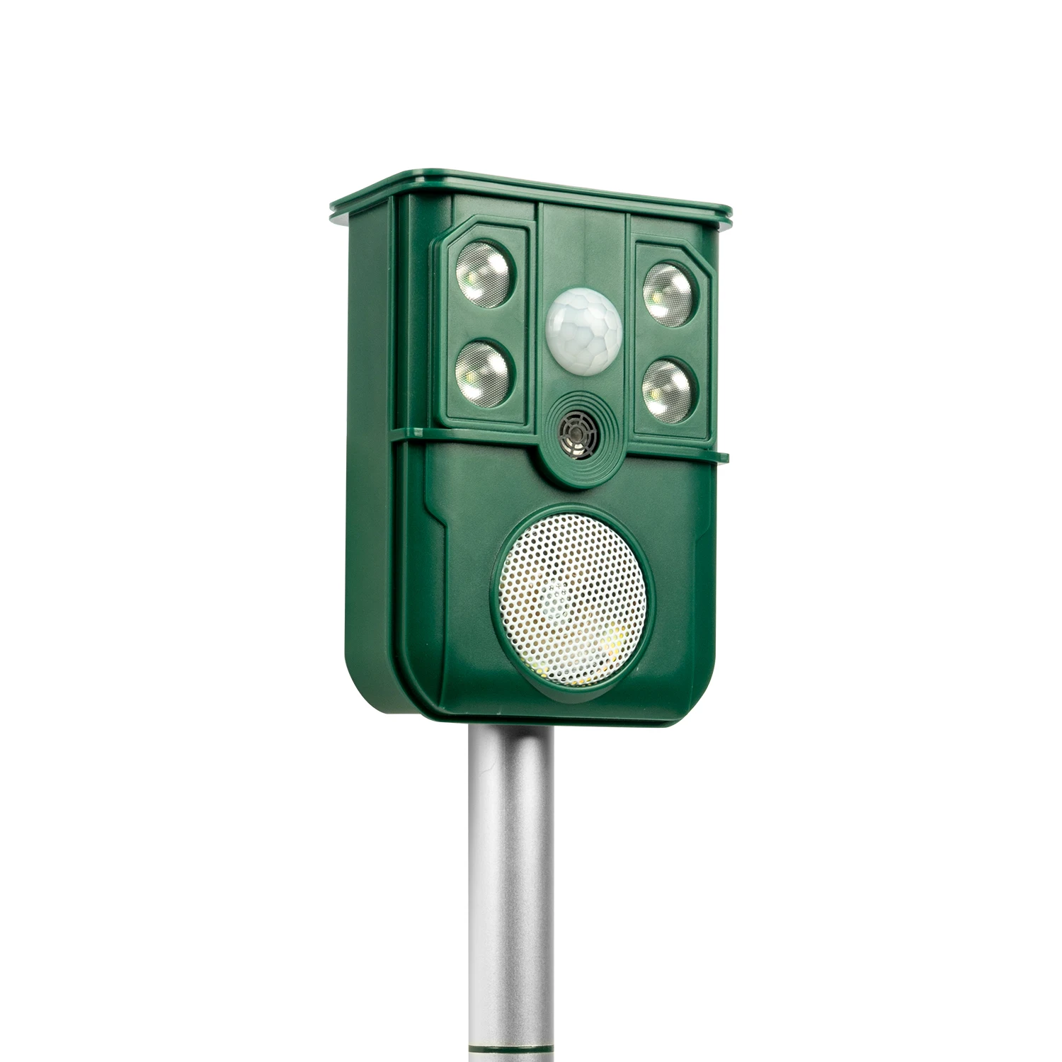 
Solar Animal Repeller LED Flashing Ultrasonic Repellent Monkey Wild Boar Marten Rodent Mouse badger Bird Pigeon Sparrow Bat Rat 