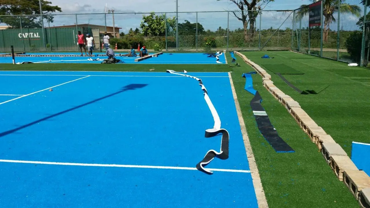 13mm blue padel court grass