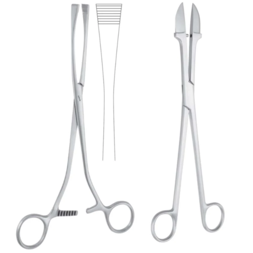
Green Armytage Uterine Elevating Placenta and Hemostatic Forceps Obstetric Forceps 