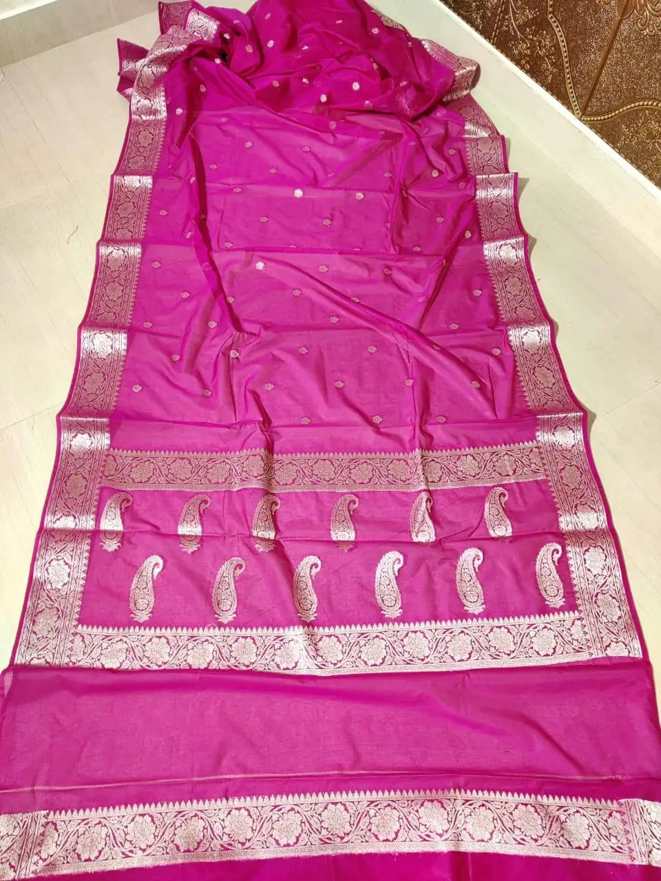 Latest Fashion 2021 Banarasi Saree for Women used at home weddings celebration diwali festival