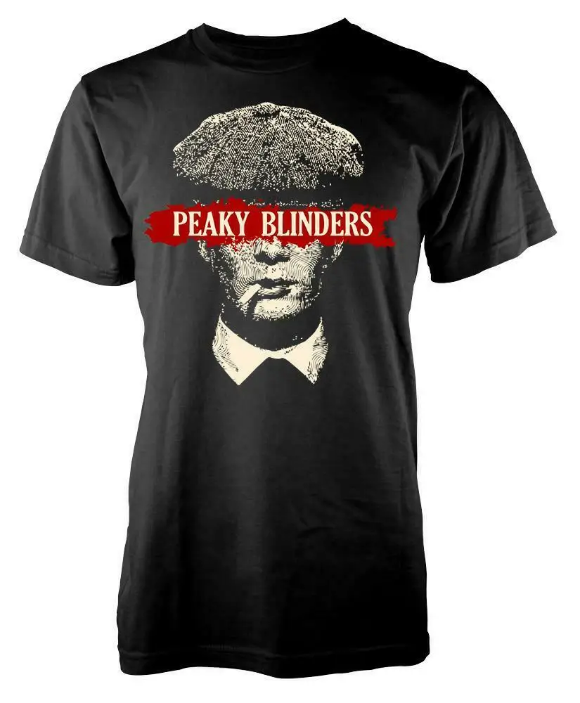 Men Best Quality custom printing Peaky Blinders thomas shelby character trending Men Funny sublimation Joke best gift top TShirt