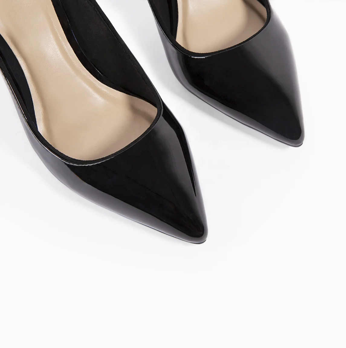 2022 Hot Style! Women Premium PU Leather 7cm Pointed Toe Heeled Sandal, OEM Available