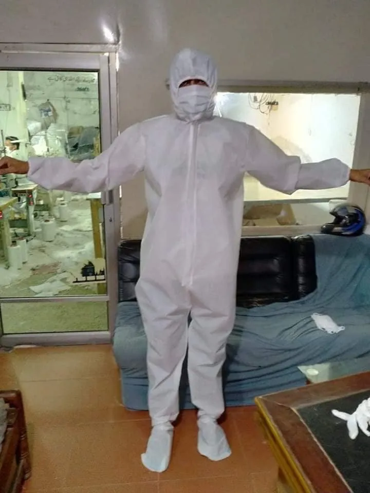 
PP disposal protective coverall type 5/6 isolation Gown Surgical Gowns CE Approved 