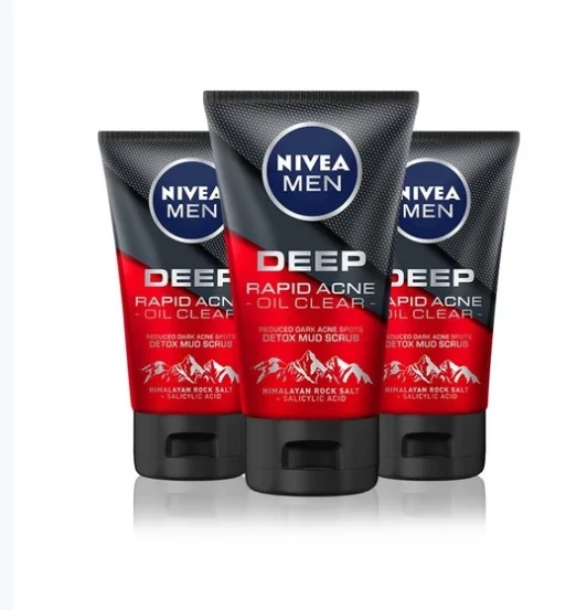 Wholesale Nivea Men Cleanser Deep White oil Clear 50G x 24 Pcs