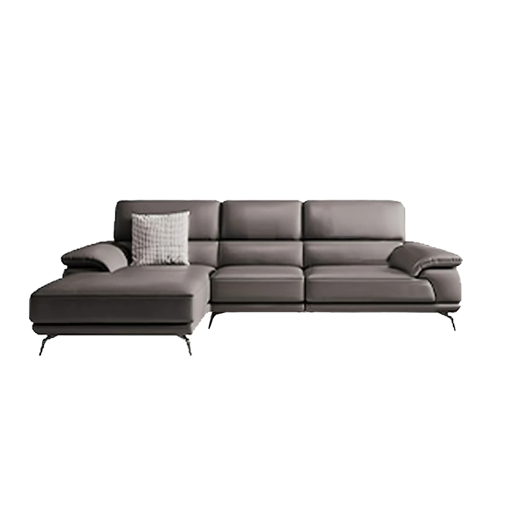 Regal Contemporary Cow Hide Leather Sofa