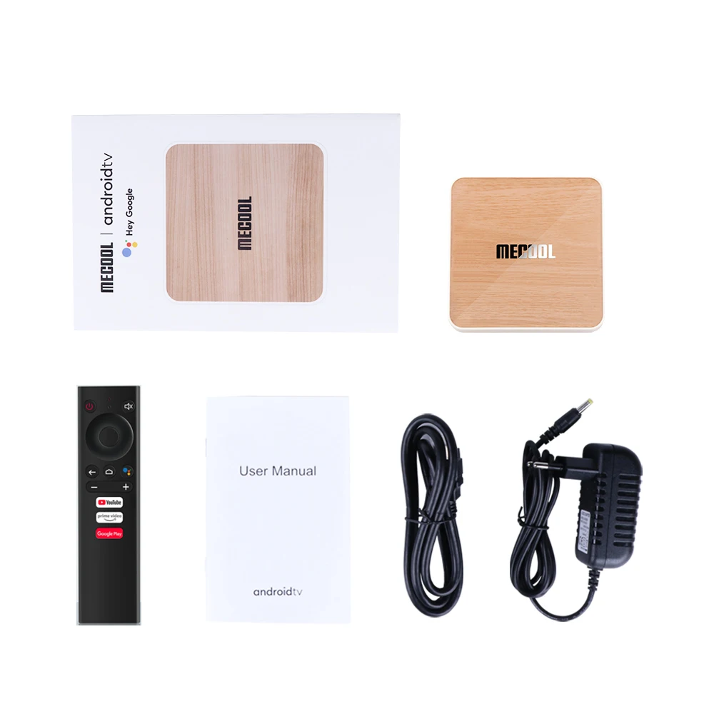  MECOOL KM6 Deluxe Оптовая Продажа Amlogic S905X4 4GB 64GB Youtube AV1 Android 10 4K Потоковое вещание игровой Смарт ТВ коробка Декодер каналов кабельного телевидения компьютерной приставки к