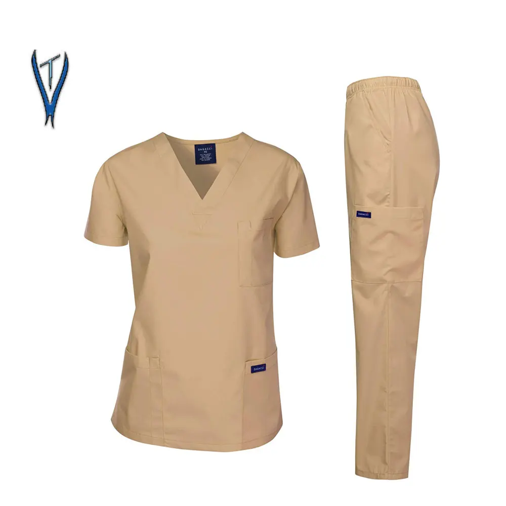 Hot Sale High Quality Custom Scrubs Sets Nurse Doctor Uniform Sets Tunic nursing scrubs top surgical uniform for men women