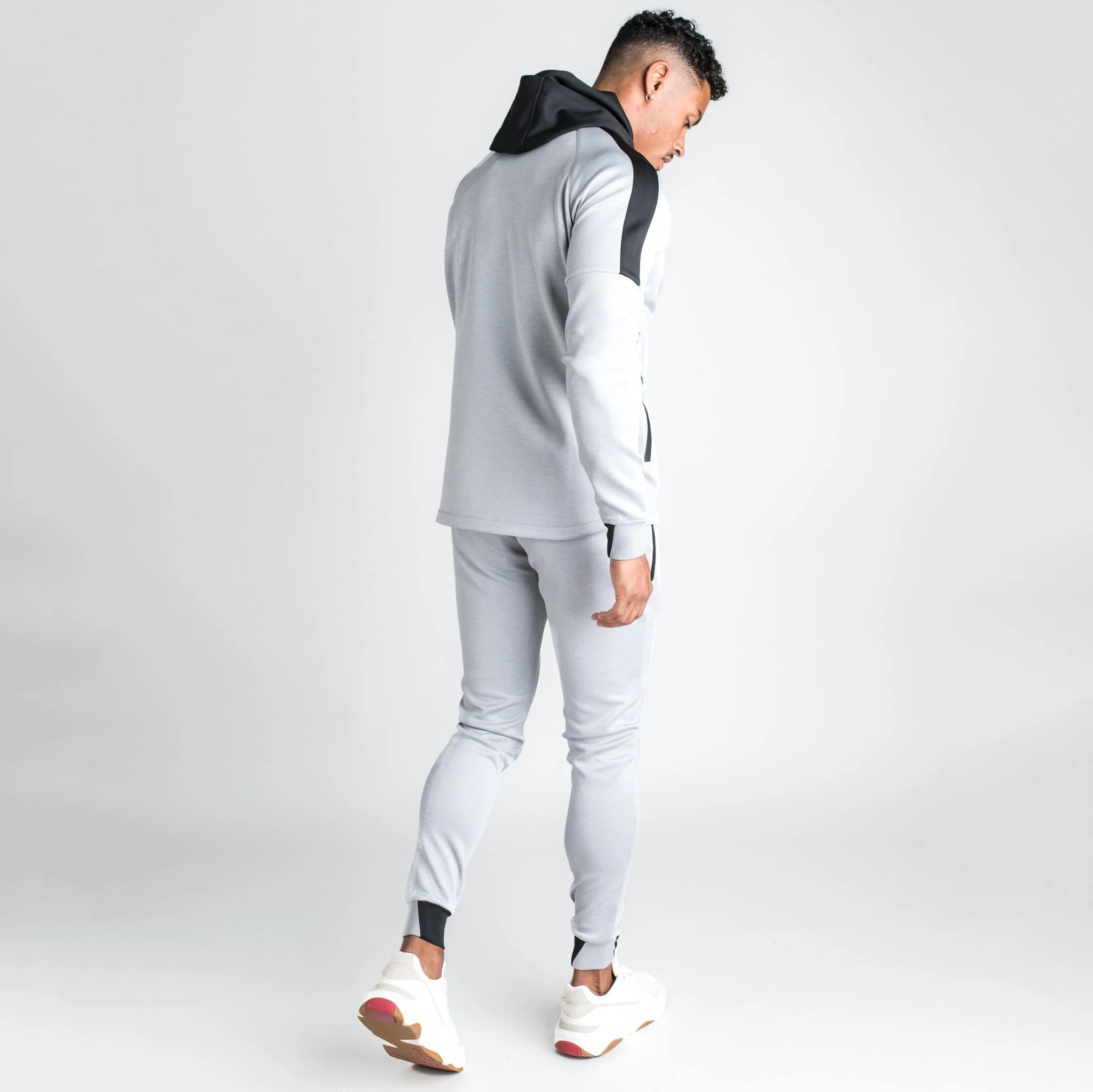 2022 New style Men 2 Piece Tracksuit Set Athletic Full Zipper Sweat suit Outfit Jogger Running Sport Set Street Wear