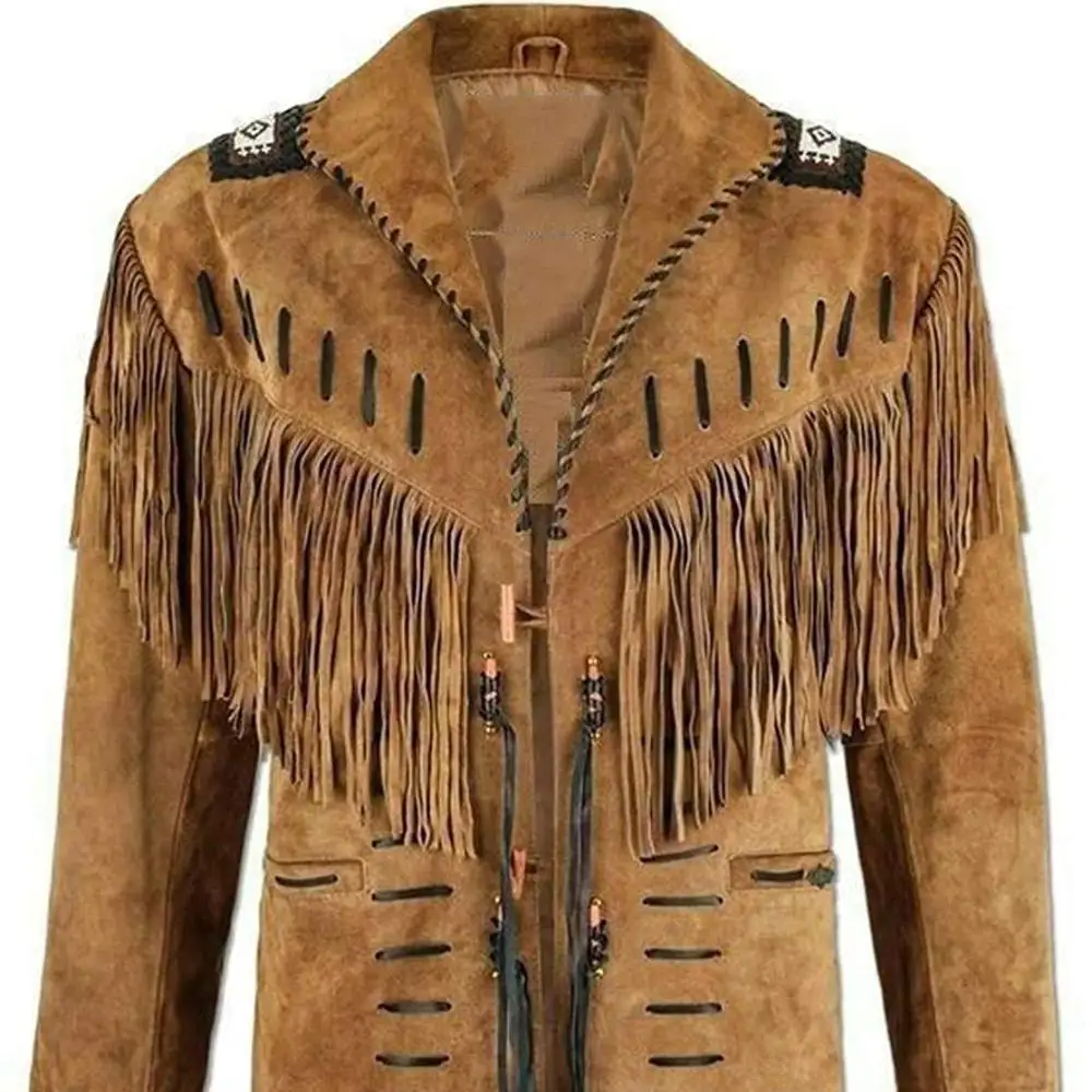 100% Real Suede Western Style Leather Jackets