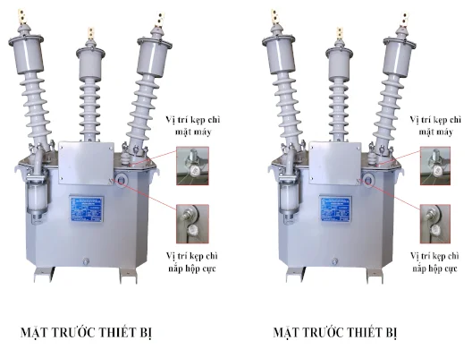 Cu or Al Materials Outdoor oil immersion 24kV three-phase measuring kit from Vietnam