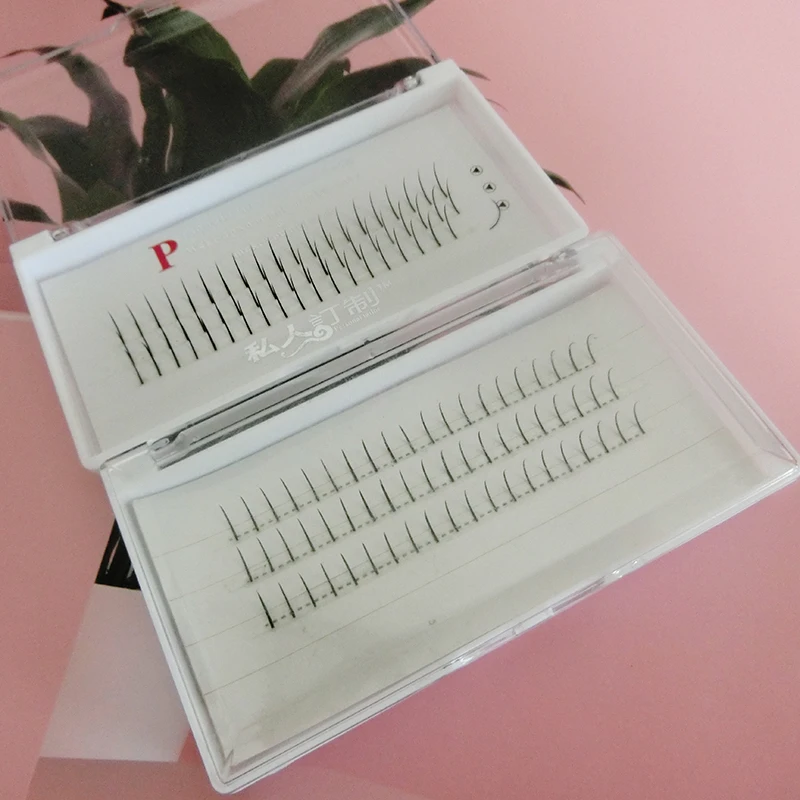 wholesale 0.03 0. 104d 10d 0.7 11mm dcurl pre-made fan eyelash extension fan 10 days