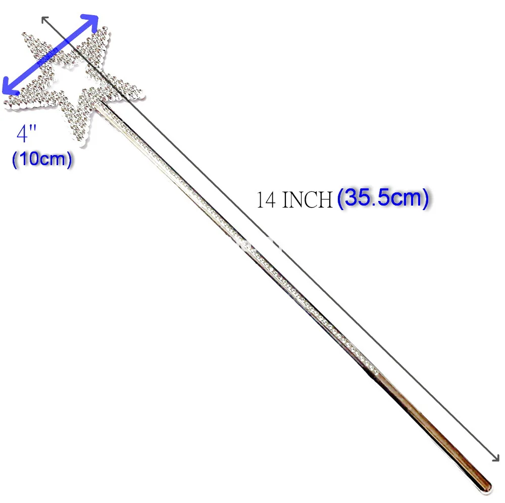14Inch (35cm) Kid Girl Prince Wand Star Princess Birthday Party Favors Toy souvenir wholesales pretend giveaways back to school