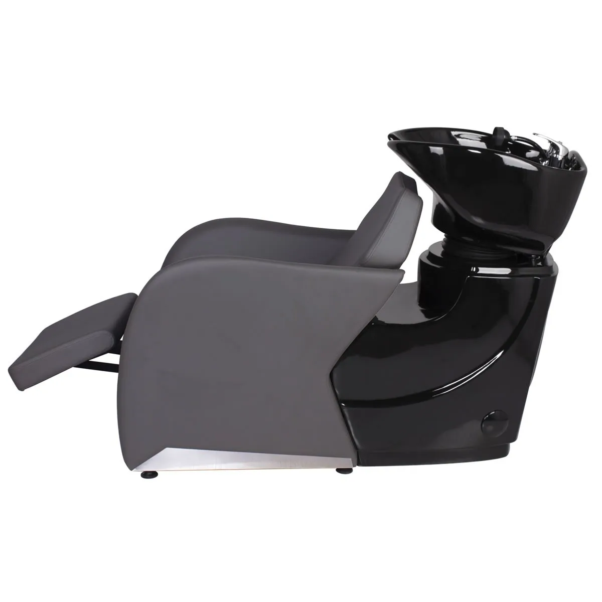 Light Gray Simple Wash Salon Chair With Footrest Semi-Recumbent Shampoo Chair Factory Direct Wholesale Salon Furniture Equipment